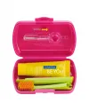 Red Travel Toothbrush Set