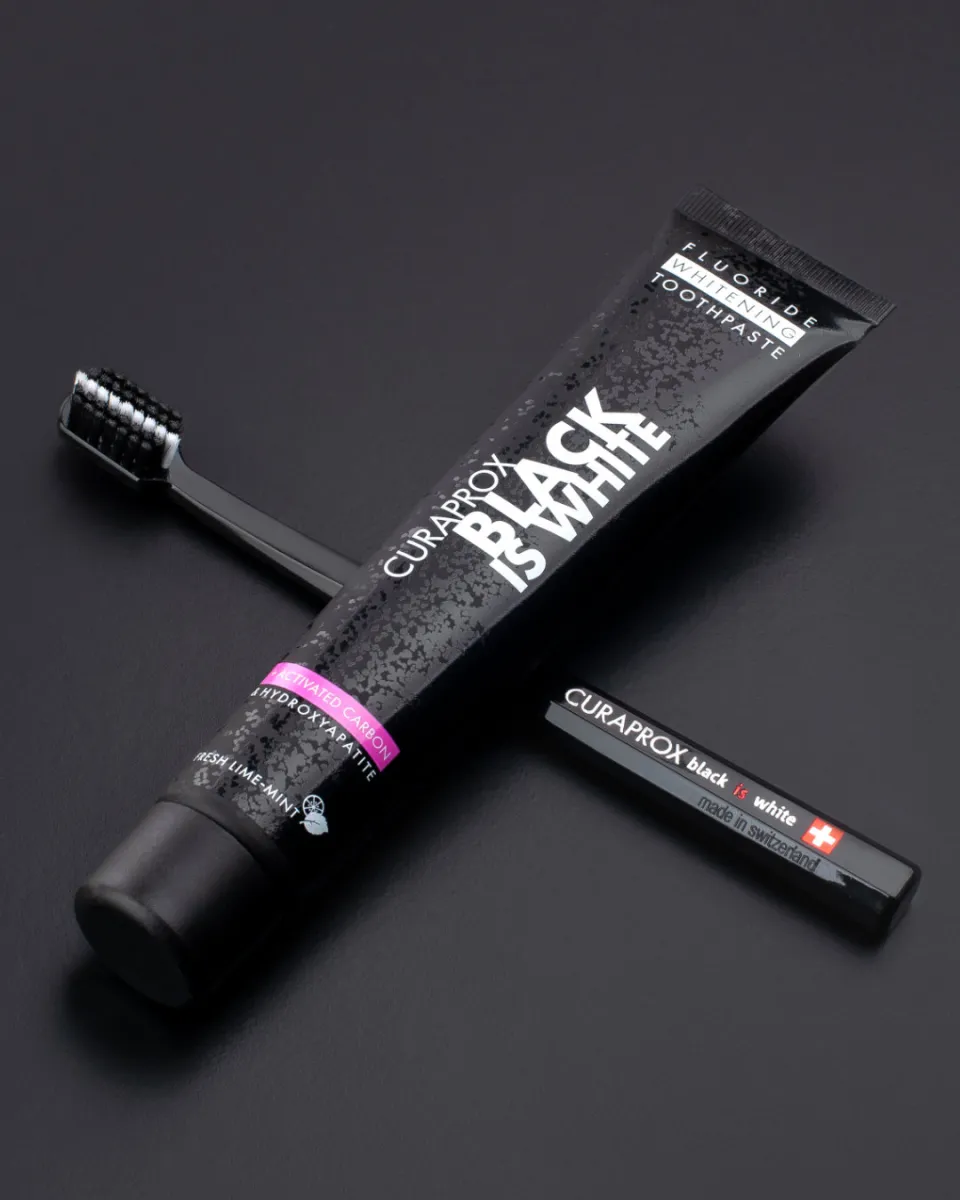 Black is white Toothbrush Set 90ml